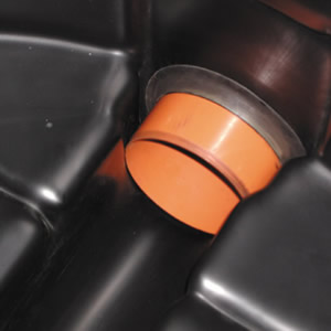 Pipe through wall Pipe through wall